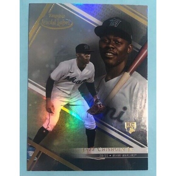 2021 Topps Gold Label  Class 1 Miami Marlins Jazz Chisholm Jr RC  #5 - Picture 1 of 2